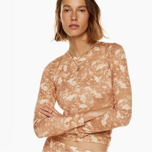 Wilfred x Aritzia Floral Hour Lt Anise Long Sleeve Top New With Tags Size Large